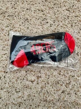 San Francisco 49ers 4 Stripe Deuce Crew Socks